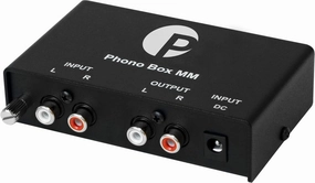 Pro-Ject Audio - Phono Box MM - MM Phono Pre-amplifier - Black phono preamp,turntable amplifier,record player preamp,