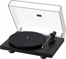 Pro-Ject Debut Carbon EVO, Audiophile Turntable with Carbon Fiber tonearm, Electronic Speed Selection and pre-Mounted Sumiko Rainier Phono Cartridge (Satin Black) turntable cartridge,phono cartridge,MM MC stylus,