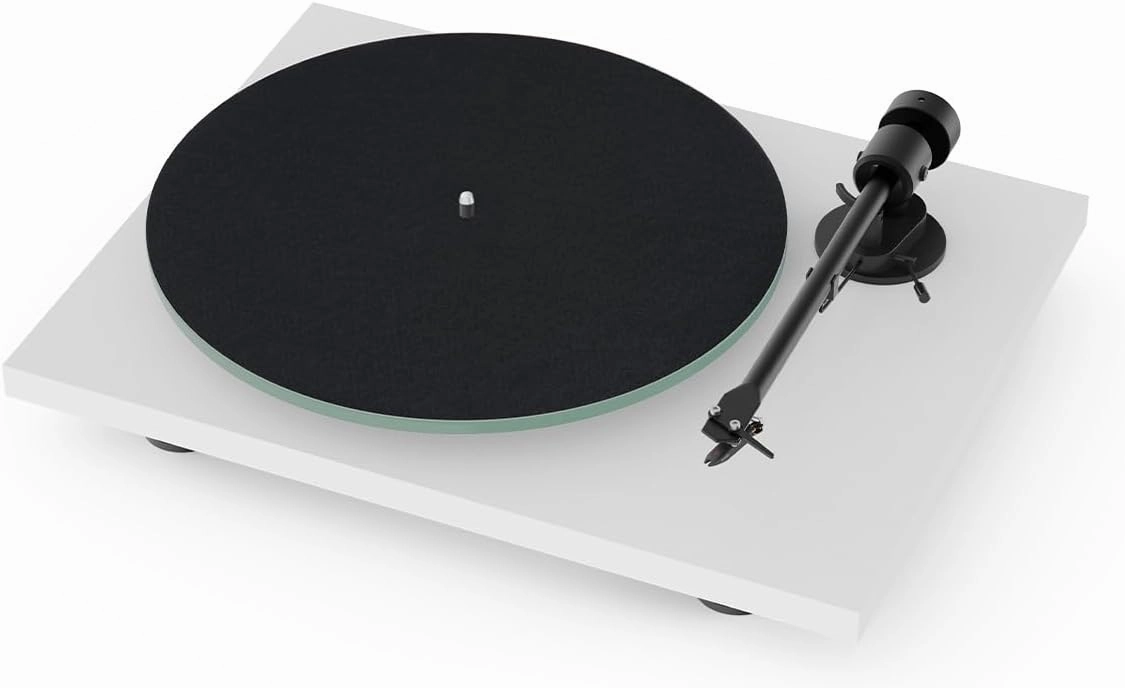 Pro-Ject T1 Evo Phono Turntable with Built-in Preamp (White)
