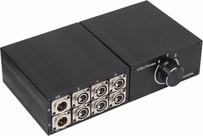 Pro XLR 3Pin 3Channels XLR Selector Box XLR Balanced Switching Box 3-in 1-Out/1-In 3-Out Interchangeable HiFi Stereo Passive Audio Selector Swtich Box(MS-XLR-0301) balanced output player,audiophile player,hi-res digital player,