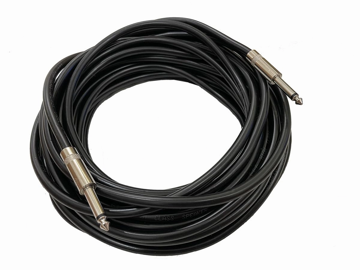 Professional 10 Feet 12 Gauge 1/4" to 1/4" TS Speaker Cables - 12AWG 10ft DJ/PA Speaker Cords Amp Audio Wires - 2 Pack