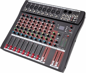 Professional Audio Mixer Sound Board Console System Interface 8 Channel Bluetooth Live Studio Mixer w/USB Drive for PC Recording KTV mixer console,audio mixing desk,DJ console,