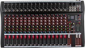 Professional Mixer Sound Board Console Pro 16 Channel Professional Bluetooth Live Studio Audio Mixer Bluetooth USB Interface Input Power Stereo DJ Power Mixer Mixing Console Equipment mixer console,audio mixing desk,DJ console,