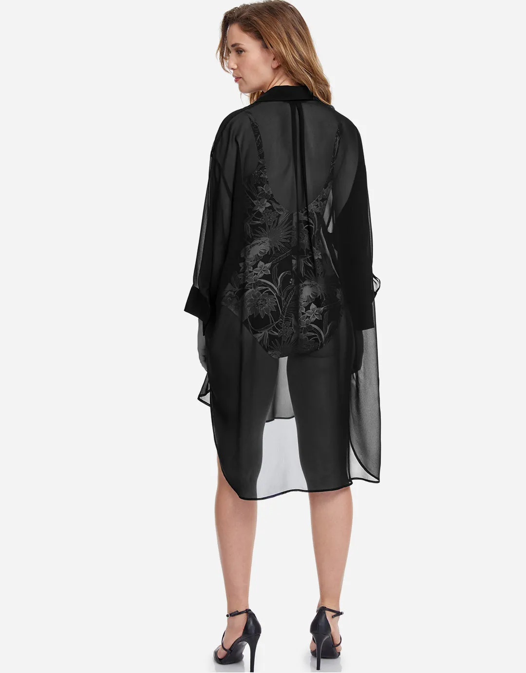 Profile Tutti Frutti Beach Shirt - Black