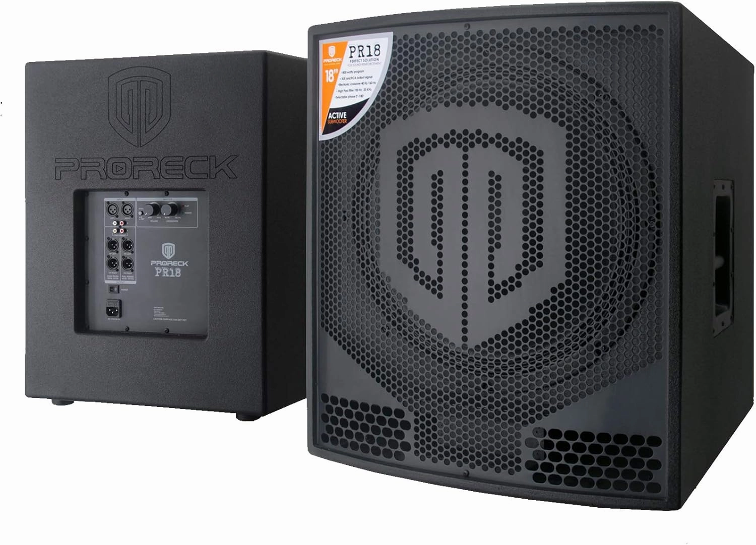 PRORECK PR18 18 inch 2000W P.M.P.O Active Powered PA DJ Subwoofer Cabinet (ONE subwoofer) audiophile subwoofer,active subwoofer,low frequency speaker,