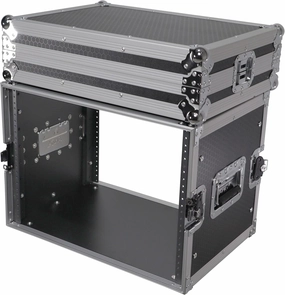ProX X-8UE 8U Deluxe Effects Rack Case 14 In Deep Rail to Rail audio rack,hi-fi component stand,media shelf,