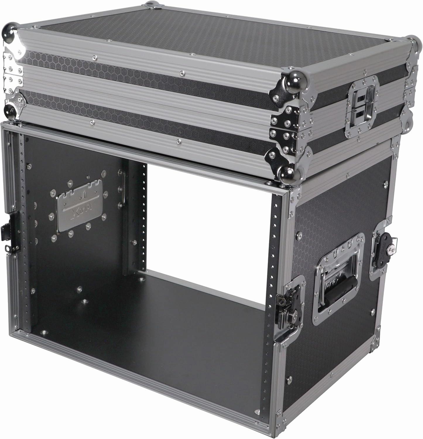 ProX X-8UE 8U Deluxe Effects Rack Case 14 In Deep Rail to Rail audio rack,hi-fi component stand,media shelf,