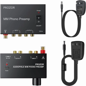 PROZOR Pre Amplifier for Turntable Audiophile M/M Phono preamp with Level Volume Controls   PROZOR MM Phono Turntable preamp phono preamp,turntable amplifier,record player preamp,