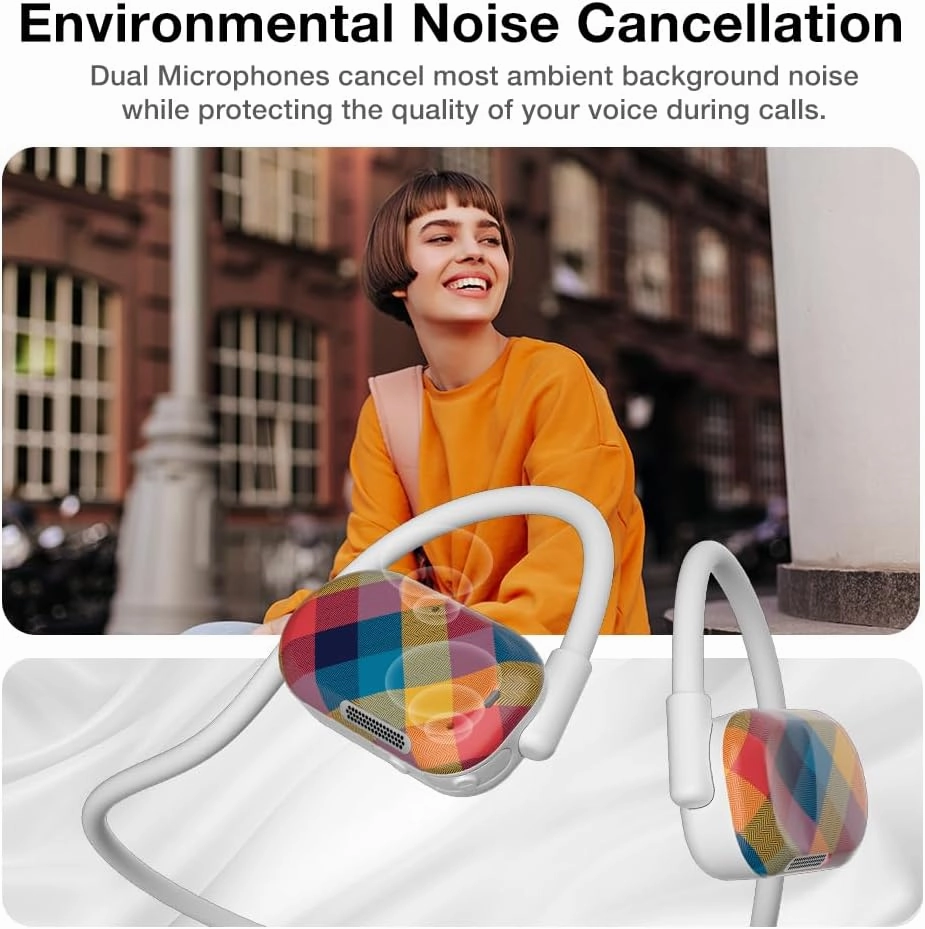 Purity Air Open Ear Headphones - True Air Conduction Wireless Bluetooth Open Ear Earbuds with Dual Mic for iPhone/Android - Secured Long Wearing Comfort, Sports Sweat Resistant (ACPCS151)