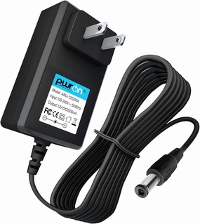 PwrON AC Adapter Power Cord Compatible with Audio-Technica AT-LP60X-BK, AT-LP60X-BW, AT-LP120XUSB-BK Direct-Drive Turntable Record Player 12V Charger Power Supply direct-drive turntable,DJ turntable,hi-torque vinyl deck,