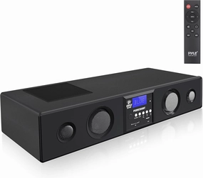 Pyle 3D Surround Bluetooth Soundbar - Sound System Compatible to TV, USB, SD, FM Radio with 3.5mm AUX Input and Wireless Remote - PSBV200BT surround sound system,cinema audio kit,5.1 surround package,