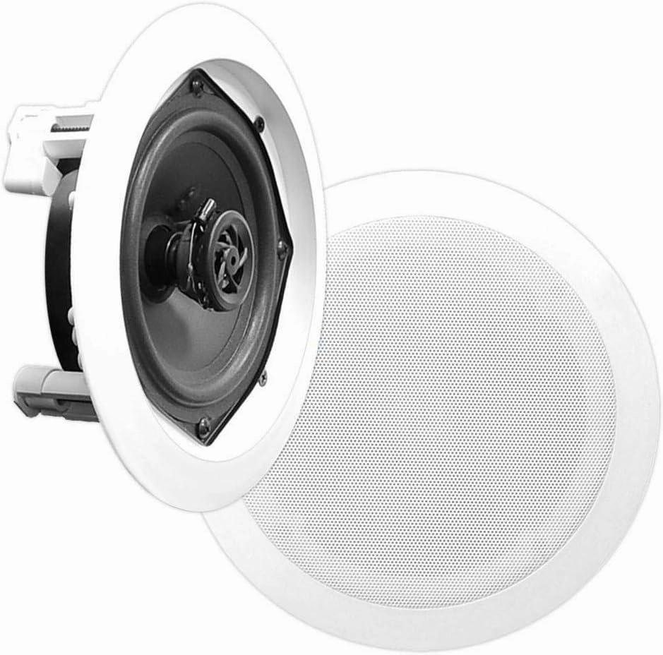 Pyle 4 New PRO PDIC61RD 6.5'' White 400W 2-Way in-Ceiling/Wall Speakers System