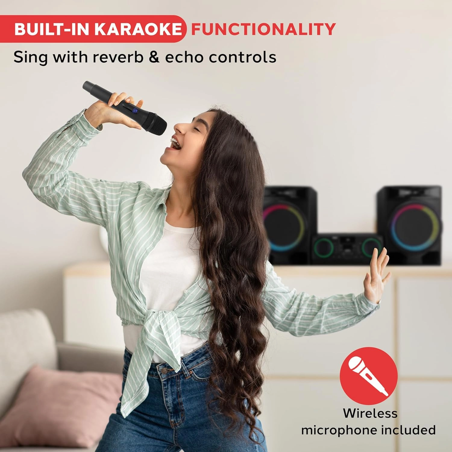 Pyle CD Stereo System with Bluetooth, MP3/DVD/CD Playback, Dual USB Recording CD Player with Speakers, Black Mini Stereo System with Subwoofer, FB Radio, 160W Digital Amplifier & Remote Control