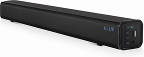 Pyle Home Theater Soundbar Speaker w/Bluetooth - Wave Base Streaming Tabletop Stand Mount TV Digital System with AUX/USB Port/Micro SD Input, Extended Bass Performance, Full Range Sound Reproduction soundbar,TV speaker bar,home theater soundbar,
