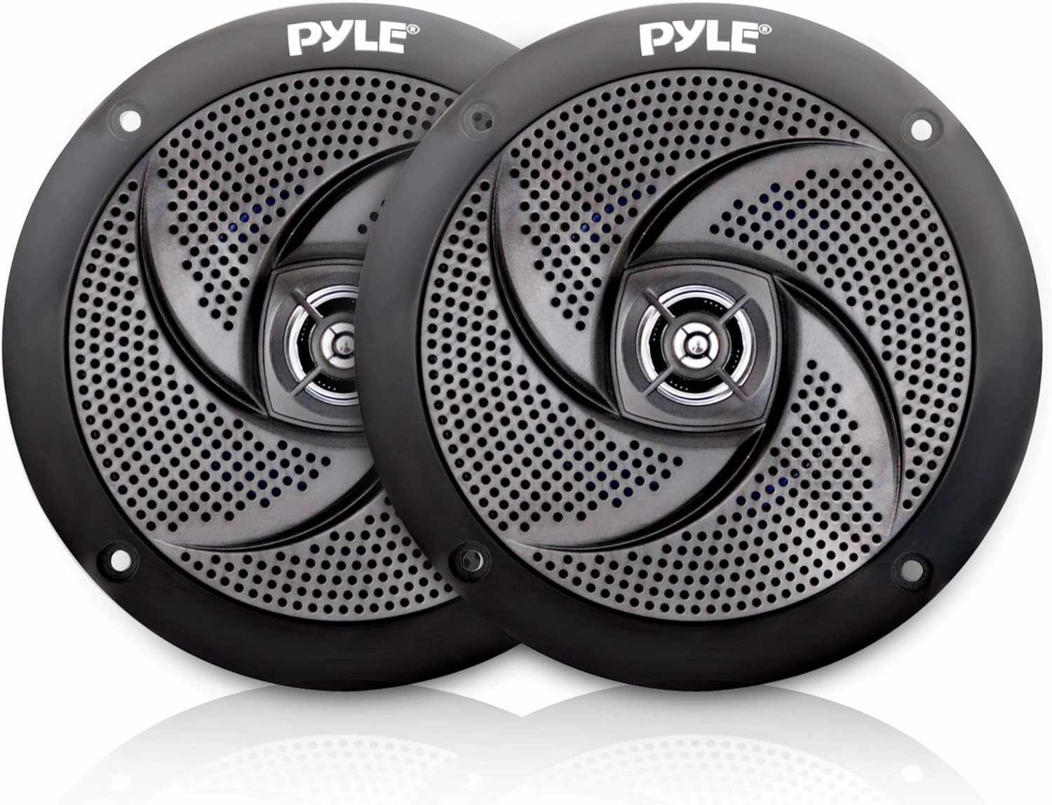 Pyle Low-Profile Waterproof Marine Speakers - 240W 6.5 Inch 2 Way 1 Pair Slim Style Waterproof and Weather Resistant Outdoor Audio Stereo Sound System, for Boat, Off-Road Vehicles - Pyle (Black) outdoor speakers,weatherproof speakers,patio audio system,