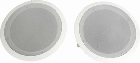 Pyle PDIC Series 8 Inch 250 Watts 4.8 Ohms Round Flush Mount Wall and Ceiling Home Speakers with Directable 0.5 Inch Polymer Dome Tweeter, Pack of 8 soundbar,TV speaker bar,home theater soundbar,