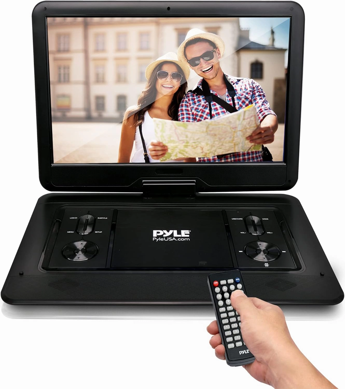 Pyle Portable CD/DVD Player-15.6' HD Screen,Rechargeable Battery,USB/SD Support-Includes Earphones,Car Charger,Remote Control hi-res portable player,digital audio player,DAP lossless,