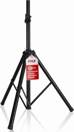 PYLE-PRO Universal Speaker Stand Mount Holder - 6ft Heavy Duty Tripod w/Telescoping Height Adjustment 40 to 71 35mm Compatible Insert Knob Style Lock Perfect for On-Stage or in-Studio Use AZPSTND2 speaker stands,monitor stands,floor speaker holders,