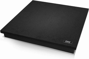 Pyle Sound Dampening Speaker Riser Foam - Audio Acoustic Noise Isolation Platform Pads Recoil Stabilizer w/ Rubber Base Pad For Studio Monitor, Subwoofer, Loud Speakers - PSI15 (15 x 15 x 1.8 Inch) isolation pads,speaker feet,vibration dampeners,