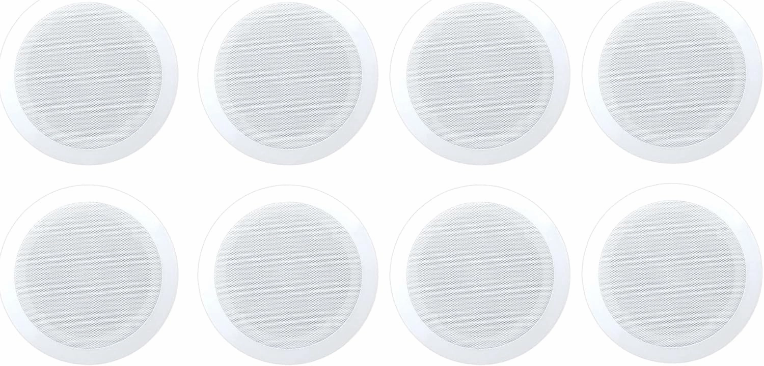 Pyle Two Way in Ceiling and Wall Tweeter Speaker System with Voice Control Feature and Coaxial Connectivity for Surround Sound Systems, White surround sound system,cinema audio kit,5.1 surround package,