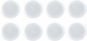 Pyle Two Way in Ceiling and Wall Tweeter Speaker System with Voice Control Feature and Coaxial Connectivity for Surround Sound Systems, White surround sound system,cinema audio kit,5.1 surround package,