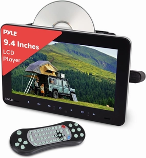 Pyle Vehicle Headrest Mount Multimedia Disc Player - 9.4 Hi-Res LCD Display, CD/DVD Player, Universal Car Video Entertainment System with USB/SD Readers & Built-in Stereo Speakers hi-res portable player,digital audio player,DAP lossless,