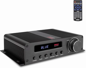 Pyle Wireless Bluetooth Home Audio Amplifier - 100W 5 Channel Home Theater Power Stereo Receiver, Surround Sound w/HDMI, AUX, FM Antenna, Subwoofer Speaker Input, 12V Adapter - PFA540BT.5 AV receiver,surround receiver,home theater amplifier,