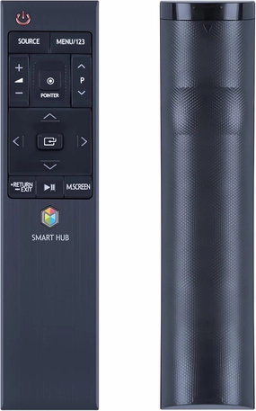PZL New Voice Replacement Remote Control BN59-01220D fit for Samsung 4K HUB Smart TV UN48JS9000FX UN48JU6700F UN50JU7100F UN65JU750DF UN78JS8600FX UN78JS9100FX (NOT with USB) smart audio hub,voice control speaker,Alexa compatible audio,