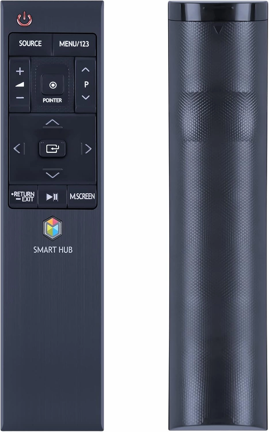PZL New Voice Replacement Remote Control BN59-01220D fit for Samsung 4K HUB Smart TV UN48JS9000FX UN48JU6700F UN50JU7100F UN65JU750DF UN78JS8600FX UN78JS9100FX (NOT with USB) smart audio hub,voice control speaker,Alexa compatible audio,