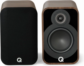 Q Acoustics 5020 Bookshelf Speakers Pair Santos Rosewood - 5" Mid/Bass Driver, 1" Tweeter - Stereo System for Home Theater Entertainment Center, Surround Sound System for TV/Record Player bookshelf speakers,compact stereo speakers,hi-fi shelf spe
