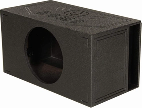 Q Power Q Bomb Series 15 Inch Ported Car Subwoofer Sub Box Enclosure with Single Vented Chamber Design and Black Bed Liner Spray Finish, Black audiophile subwoofer,active subwoofer,low frequency speaker,