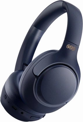 QCY H3 ANC Bluetooth Headphones Over Ear, Active Noise Cancelling Bluetooth 5.4 Headphones with Microphones, Hi-Res Audio Sound, Multipoint Connection, 60H Playback, Custom EQ via App(Blue) audiophile headphones,high-end headphones,studio over-ear,