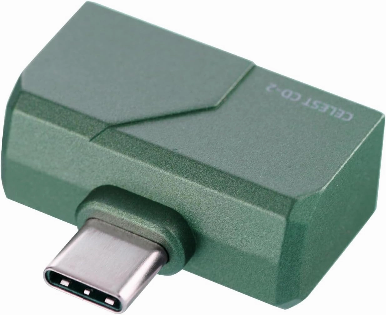 QOA Celest Mini Portable IEM DAC, in Ear Monitor Amplifier, USB C to 3.5/4.4mm Output, High Resolution 32bit/384kHz, HiFi Earbuds Amp for Phone/PC(Green)