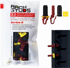 R20 Series II Rack Mount Screws - Server Rack Screws and Cage Nuts Replacement for Server Rack Rails 19" Square Punched Vertical Rail, Without Using Cage Nut Tool - Red 2.22mm/0.086 20 Pack rackmount gear,audio rack equipment,studio rackmounts,