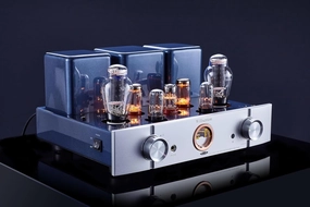 R300 Plus Tube Amplifier 300Bx2 Single-Ended Class A Integrated Amplifier Power Amplifier Headphones amp All in One (Silver) integrated amplifier,stereo receiver,hi-fi amp combo,