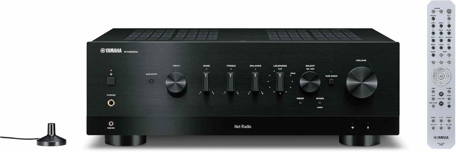 R-N1000A Network Receiver with Phono, HDMI and Built-in DAC, Black