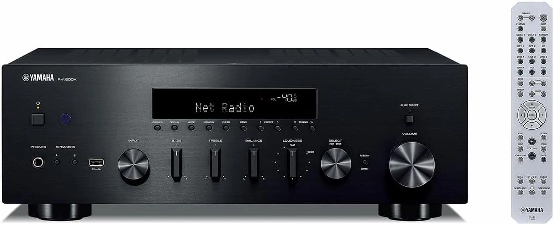 R-N600A Network Receiver with Streaming, Phono and Built-in DAC, Black AV receiver,surround receiver,home theater amplifier,