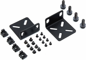 Rack Mount Kit Universal 1U Rack Ears with Adjustable Holes Distance, Compatible for Most Cisco, NETGEAR,Dell, D-Link, Linksys, TRENDnet and Buffalo Tech Switches audio rack,hi-fi component stand,media shelf,