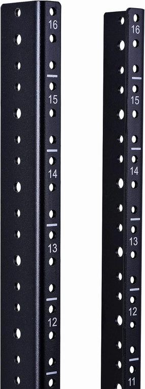 RackPath 16U Vertical Server Rack Rail Pair Kit, DIY Rack Build, 12-24 Screws x64 audio rack,hi-fi component stand,media shelf,