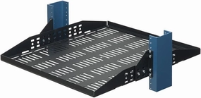 RackSolutions 2U Configurable 2 Post Relay Rack Shelf - 20 Inch Depth rackmount gear,audio rack equipment,studio rackmounts,