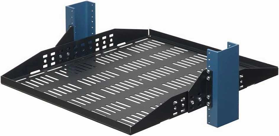 RackSolutions 2U Configurable 2 Post Relay Rack Shelf - 20 Inch Depth rackmount gear,audio rack equipment,studio rackmounts,