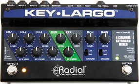 Radial Key Largo Keyboard Mixer with Balanced DI Outs balanced output player,audiophile player,hi-res digital player,