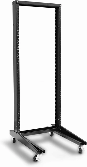 Raising ELECTRONIS 24U 2 Post Open Rack Frame Rack 19 Inch Movable Heavy Duty IT Network Server Rack Aluminum music server,hi-fi media server,digital audio storage,