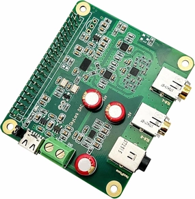 Raspberry Pi HiFi DAC Pro Hat ES9038Q2M Audio Card PCM DSD Lossless High Resolution Digital-to-Analog Converter Adapter for Raspberry Pi 5 4 3B  3B Zero w Zero DAC,USB audio converter,digital to analog converter,