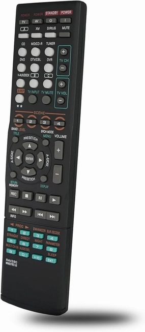 RAV280 WN05780 Replacement Remote Control Compatible for Yamaha Audio Video 5.1-Channel Home Theater AV Receiver HTR-6140BL RX-V463 RX-V463BLYHT-380YHT-380BL home cinema system,5.1 home theater,surround sound package,