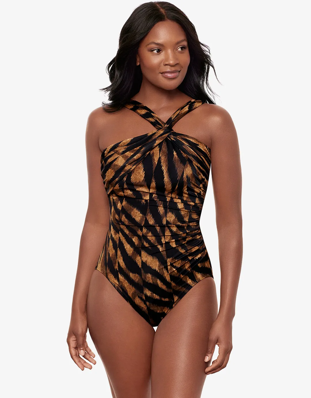 Raya De Safari Europa Swimsuit - Black Brown