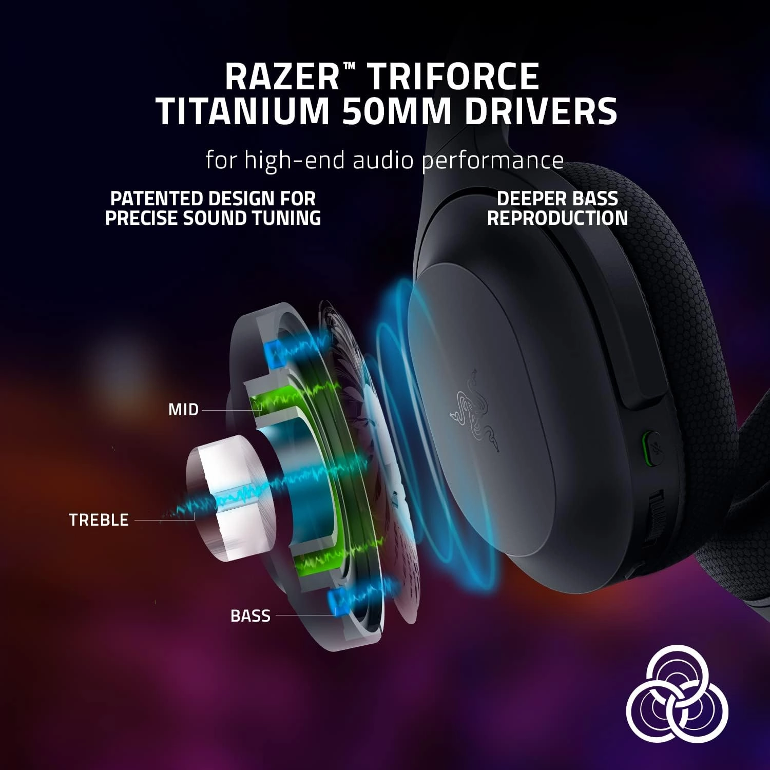Razer Barracuda Wireless Gaming & Mobile Headset (PC, PlayStation, Switch, Android, iOS): 2.4GHz Wireless   Bluetooth - Integrated Noise-Cancelling Mic - 50mm Drivers - 40 Hr Battery - Black