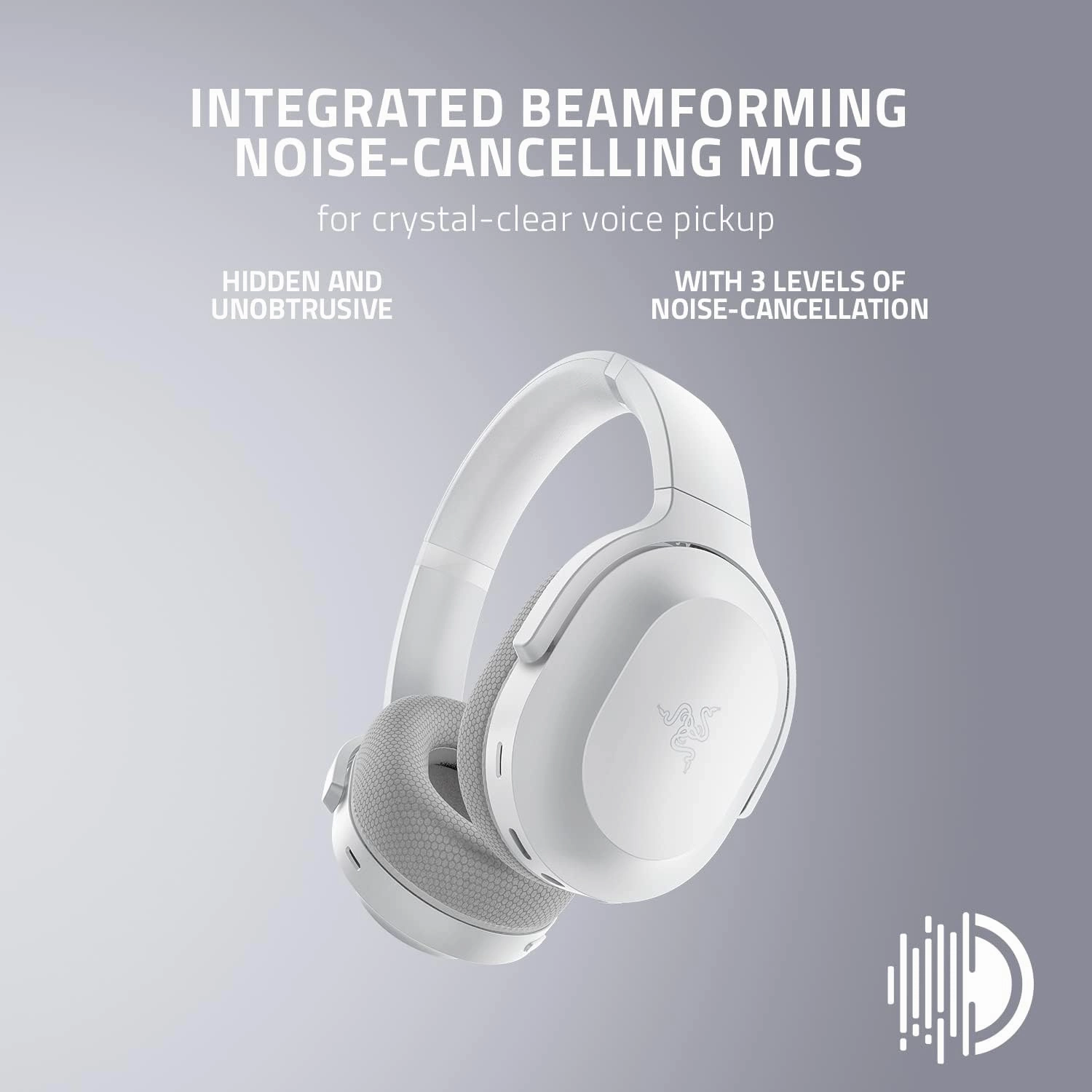 Razer Barracuda Wireless Gaming Headset: 2.4GHz   Bluetooth, Noise-Cancelling Mic, 50mm Drivers, 40Hr Battery - For PC, Playstation, Switch, Android, iOS