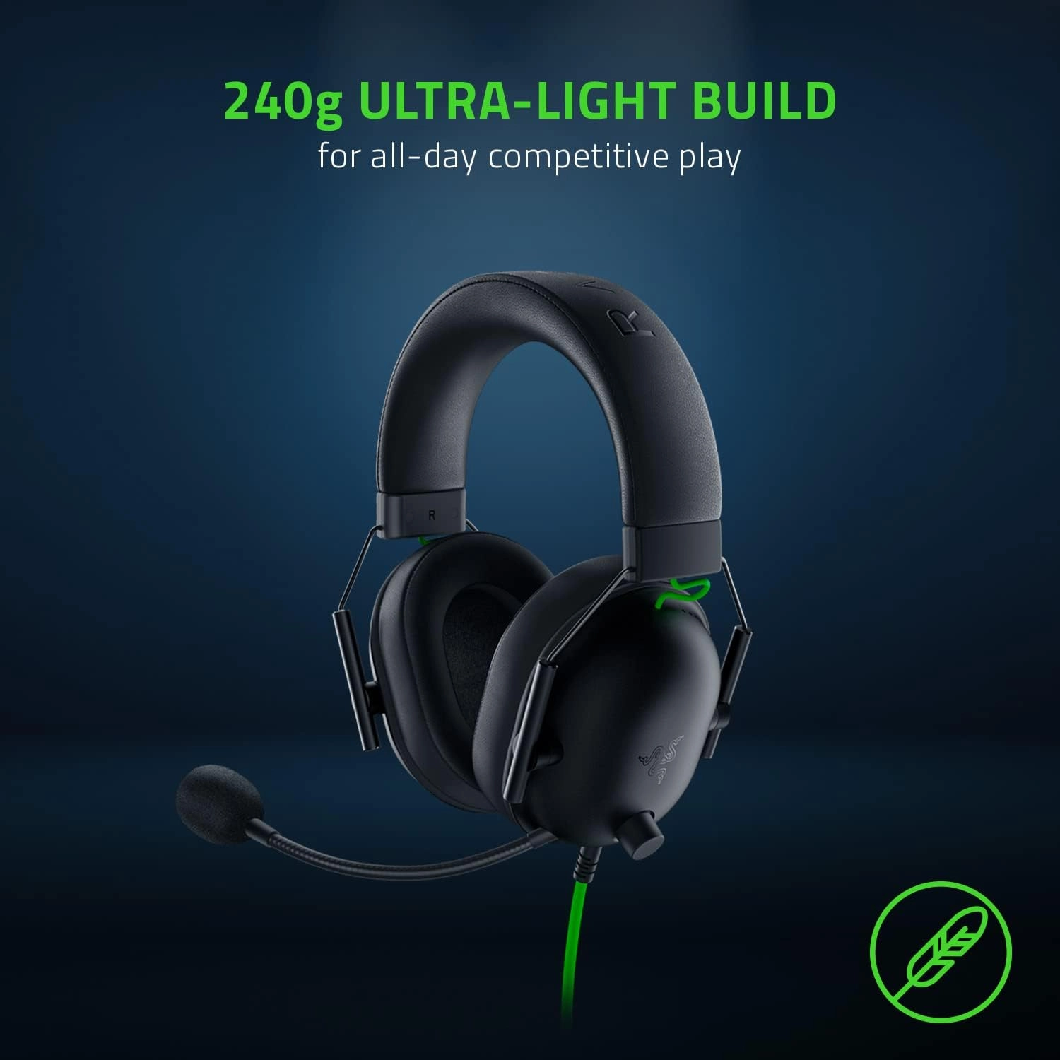 Razer BlackShark V2 X Wired Gaming Headset with 7.1 Surround Sound, 50mm Drivers, Noise Cancelling Mic