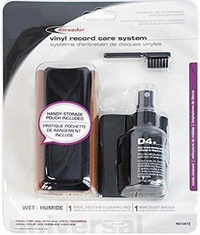 RCA RD1007Z Discwasher Record Cleaning Kit with D4  Cleaning Solution (1 Pack) record cleaning kit,vinyl cleaner,stylus brush set,
